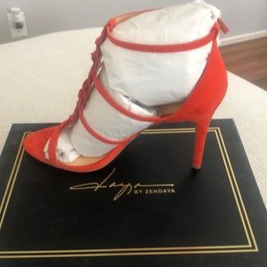 Brand New Orange Summer Heels